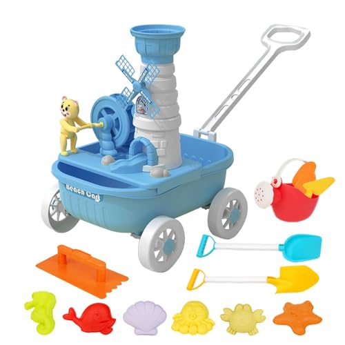 Strandspielzeug, Reisensandspielzeug | Strandspielzeug für Kinder 14 Stücke - Kleinkindaktivitäten im Freien, Wasserrad, Dose, Schaufeln, Rakes, Trolley -Wagen, Marine -Tierformen für und Mädchen Strandspielzeug, Reisensandspielzeug | Strandspielzeug für Kinder 14 Stücke - Kleinkindaktivitäten im Freien, Wasserrad, Dose, Schaufeln, Rakes, Trolley -Wagen, Marine -Tierformen für und Mädchen von Generisch