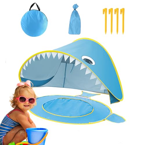 Strandzelt für Kinder, Outdoor -Zelt für Kinder,Cartoon Outdoor Play House - UV-Schutz wasserdicht mit integriertem kleinem Pool, faltbarer tragbarer Sonnenschutz für das Campingfischen in der Familie Strandzelt für Kinder, Outdoor -Zelt für Kinder,Cartoon Outdoor Play House - UV-Schutz wasserdicht mit integriertem kleinem Pool, faltbarer tragbarer Sonnenschutz für das Campingfischen in der Familie von Generisch