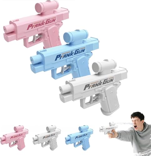 Streich-Wasserpistole, Umgekehrte Wasserpistolen Sprühen Von Vorne Und Hinten, Zwanghafte Zweiwege-Wasserpistole, Schulbedarfsspiel, Ideale Neuheitsgeschenke for Freunde (3PC-Deine Farben) von Generisch