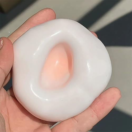 Stressball Spielzeug zur Entspannung, Knetbare Antistress-Kugel, Handgemachter Squeeze-Ball, Tragbar, Formbar Antistress-Spielzeug (Orange) von Generisch