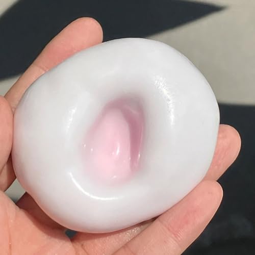 Stressball Spielzeug zur Entspannung, Knetbare Antistress-Kugel, Handgemachter Squeeze-Ball, Tragbar, Formbar Antistress-Spielzeug (Pink) von Generisch