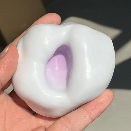 Stressball Spielzeug zur Entspannung, Knetbare Antistress-Kugel, Handgemachter Squeeze-Ball, Tragbar, Formbar Antistress-Spielzeug (Purple) von Generisch
