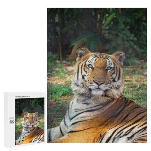 Striped Predator 500 Teile Set Holzpuzzle - Poliertes Holz, Perfekte Geschicklichkeitsentwicklung für Senioren von Generisch
