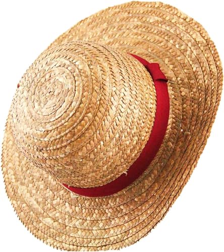 Strohhut One Piece - Japanischer Cartoon Cosplay The Monkey D. Luffy Rubber - Einheitsgröße Unisex Strohhut One Piece - Japanischer Cartoon Cosplay The Monkey D. Luffy Rubber - Einheitsgröße Unisex von Generisch