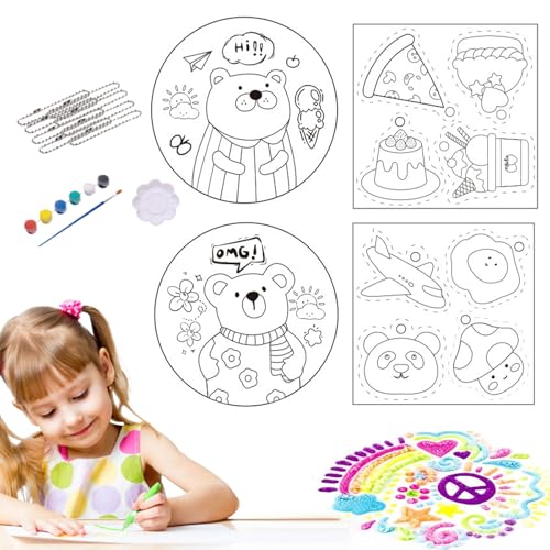 Struktur Mal Set | Magisches 3D strukturpapier Set - Wasseraktivierte Mal Leinwand Für Haus Atelier Schule Unterricht von Generisch