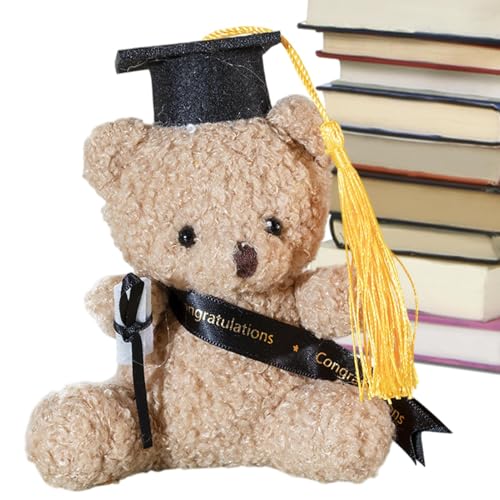 Stuffed Graduation Bear, 5.1-Inch Plush Bear, Adorable Keepsake Gift, Soft Cuddly Material, Graduation Cap Certificate, Souvenir for Kindergarten, Elementary, High School Graduates Stuffed Graduation Bear, 5.1-Inch Plush Bear, Adorable Keepsake Gift, Soft Cuddly Material, Graduation Cap Certificate, Souvenir for Kindergarten, Elementary, High School Graduates von Generisch