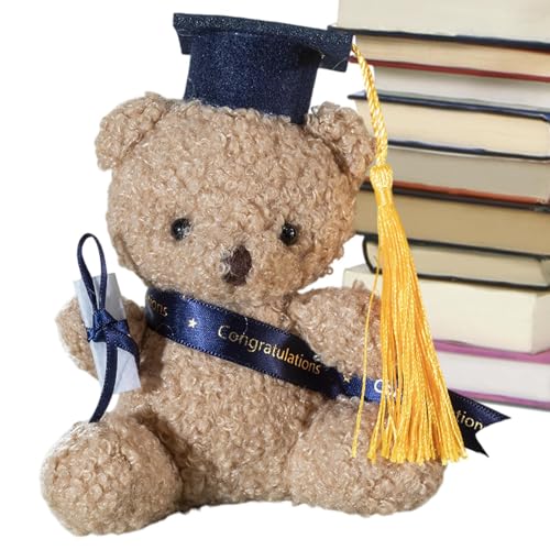 Stuffed Graduation Bear, 5.1-Inch Plush Bear, Adorable Keepsake Gift, Soft Cuddly Material, Graduation Cap Certificate, Souvenir for Kindergarten, Elementary, High School Graduates Stuffed Graduation Bear, 5.1-Inch Plush Bear, Adorable Keepsake Gift, Soft Cuddly Material, Graduation Cap Certificate, Souvenir for Kindergarten, Elementary, High School Graduates von Generisch