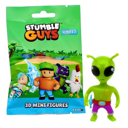 Stumble Guys 3D Sammelfiguren Serie 2 - Chrome Crystal Figur - Figur 15. Green Alien Stumble Guys 3D Sammelfiguren Serie 2 - Chrome Crystal Figur - Figur 15. Green Alien von Generisch