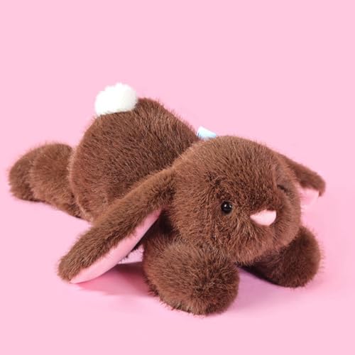 Süße Kaninchenpuppe, Spielzeugpuppe, Beschwichtigungspuppe, Schlafpuppe für Kinder, Exquisite Geburtstagspuppe. Puppenkleidung (E, 40cm) von Generisch