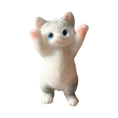 Süße Katze DIY Spielzeug, Cute S queeze Spielzeug Katze Form Stressball Weiche Flexible S queeze Spielzeug Dehnbares Stress-R elief-Spielzeug (C, One Size) von Generisch