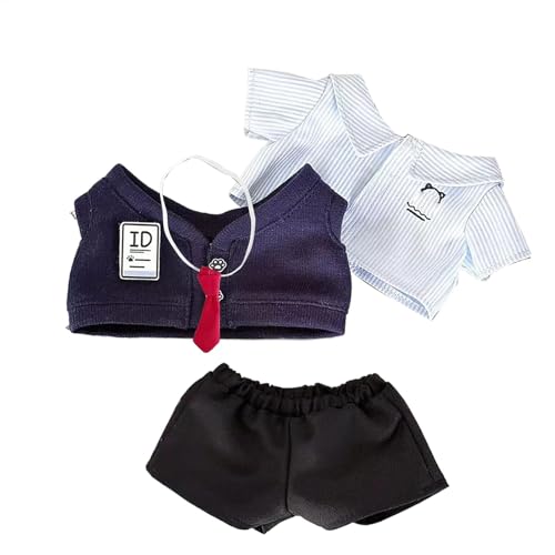 Süße Puppenkleidung, Puppenkleidungsset - Puppenkleidung 7,87 Zoll Schul-Softpuppen-Outfit - Schöne Hosen-Kleid-Outfits, Ersatz-Puppenzubehör für die Puppe Süße Puppenkleidung, Puppenkleidungsset - Puppenkleidung 7,87 Zoll Schul-Softpuppen-Outfit - Schöne Hosen-Kleid-Outfits, Ersatz-Puppenzubehör für die Puppe von Generisch