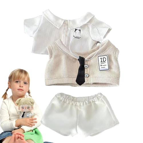 Süße Puppenkleidung, Puppenkleidungsset - Schulpuppen-Outfit 7,87 Zoll weiche Schulpuppenkleidung,Schöne Hosen-Kleid-Outfits, Ersatz-Puppenzubehör für die Puppe Süße Puppenkleidung, Puppenkleidungsset - Schulpuppen-Outfit 7,87 Zoll weiche Schulpuppenkleidung,Schöne Hosen-Kleid-Outfits, Ersatz-Puppenzubehör für die Puppe von Generisch