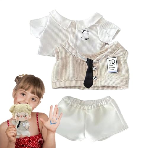 Süße Puppenkleidung, Puppenkleidungsset | Schulpuppen-Outfit 7,87 Zoll weiche Schulpuppenkleidung | Schöne Hosen-Kleid-Outfits, Ersatz-Puppenzubehör für die Puppe Süße Puppenkleidung, Puppenkleidungsset | Schulpuppen-Outfit 7,87 Zoll weiche Schulpuppenkleidung | Schöne Hosen-Kleid-Outfits, Ersatz-Puppenzubehör für die Puppe von Generisch