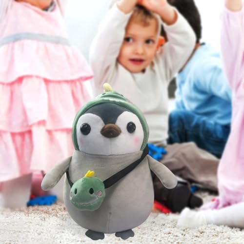 Süße Schlafpuppen Puppen Pinguin 25cm Beruhigende Puppe Kinder Babyspielzeug Plüschtier Versteckspiel Katzentoys (A, One Size) von Generisch