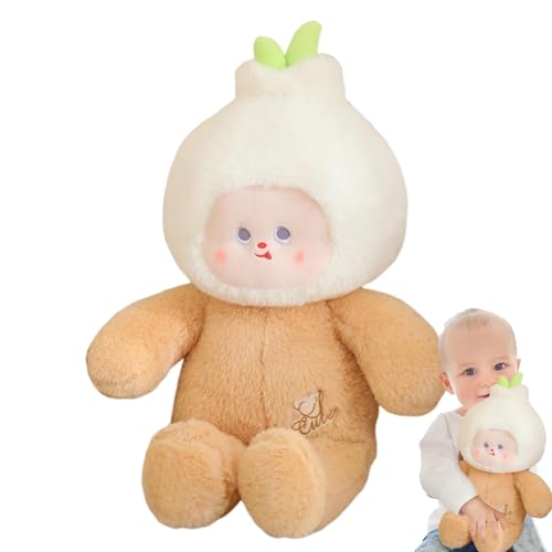 Süße gefüllte Puppe, Plüschpuppe | Wohnkulturpuppe Knoblauchkopf umarmt Kissen | 50 cm/19inch niedliche Stoffpuppe, Gemüsethema Cartoon ausgestopfte Plüsch für und Mädchen Süße gefüllte Puppe, Plüschpuppe | Wohnkulturpuppe Knoblauchkopf umarmt Kissen | 50 cm/19inch niedliche Stoffpuppe, Gemüsethema Cartoon ausgestopfte Plüsch für und Mädchen von Generisch