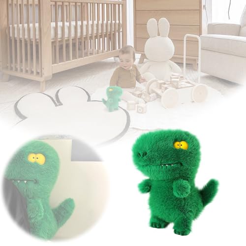 Süße kleine Puppe im Cartoon-Stil, kleines grünes Dinosaurierspielzeug, als Begleitpuppe für Kinder. Bildhauerpupe (Green, 35cm) von Generisch