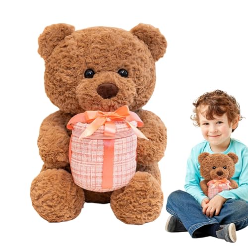 Süßes Bärenplüschspielzeug, gefüllte Bärenpuppe,Entzückende Kuschelplüschbären ausgestopfte Tiere | Valentinstag Doll Holding Decorated Box für Home Decoration Süßes Bärenplüschspielzeug, gefüllte Bärenpuppe,Entzückende Kuschelplüschbären ausgestopfte Tiere | Valentinstag Doll Holding Decorated Box für Home Decoration von Generisch