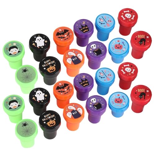 Süßes oder Saures-Stempel-Set – Halloween-Sortierte selbstfärbende Stempel-Set – gruselige, niedliche Spielpreise, Süßes oder Saures, Cartoon-Partygeschenke für Halloween Süßes oder Saures-Stempel-Set – Halloween-Sortierte selbstfärbende Stempel-Set – gruselige, niedliche Spielpreise, Süßes oder Saures, Cartoon-Partygeschenke für Halloween von Generisch