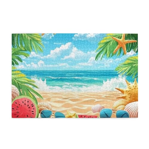 Summer Shell Beach 1000 Teile Puzzle für Erwachsene Holzpuzzles für Erwachsene Geschenke Wohnkultur Summer Shell Beach 1000 Teile Puzzle für Erwachsene Holzpuzzles für Erwachsene Geschenke Wohnkultur von Generisch