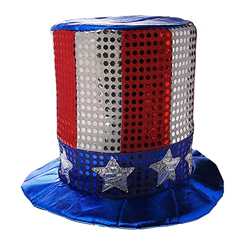 Super N Pailletten-Kostüm, 4. Juli, patriotisches Kostüm, Weste, Set, amerikanischer Unabhängigkeitstag, mit Weste, Hut, Fliege, Hausschuh mit Memory-Schaum Super N Pailletten-Kostüm, 4. Juli, patriotisches Kostüm, Weste, Set, amerikanischer Unabhängigkeitstag, mit Weste, Hut, Fliege, Hausschuh mit Memory-Schaum von Generisch
