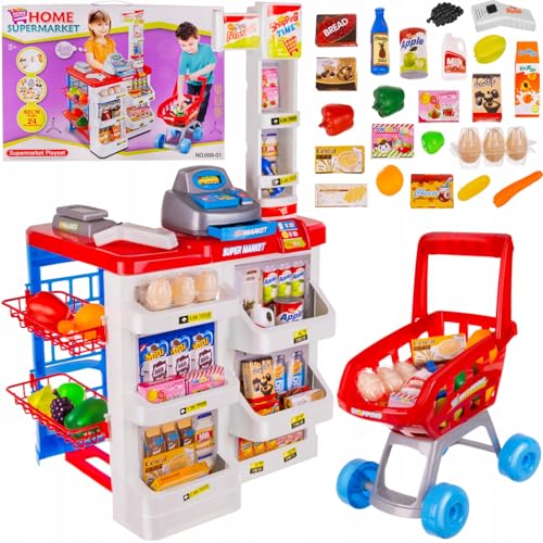 Supermarkt für Kinder Spielzeug Kaufladen mit Zubehör Supermarkt für Kinder Spielzeug Kaufladen mit Zubehör von Generisch