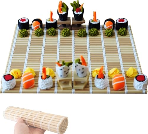 Sushi -Schach - Das Sushi -Schach -Set, Tragbares Thematisches Schach -Set Mit Klappbrett, Schachbrett Mit Einer SüßEn Form, Elegantes Klassisches Schachspiel,1pcs Sushi -Schach - Das Sushi -Schach -Set, Tragbares Thematisches Schach -Set Mit Klappbrett, Schachbrett Mit Einer SüßEn Form, Elegantes Klassisches Schachspiel,1pcs von Generisch