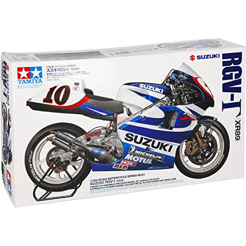 Suzuk. RGV Gamma XR89 Nr 10 Kenny Roberts Jr Nr 9 Aoki 14081 Kit Bausatz 1/12 Modell Motorrad von Generisch