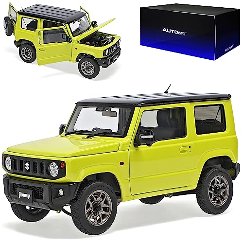 Suzuki Jimny JB74 Rechtslenker Kinetic Gelb mit Dach in Schwarz Ab 2018 78501 1/18 Auto*Art Modell Auto Suzuki Jimny JB74 Rechtslenker Kinetic Gelb mit Dach in Schwarz Ab 2018 78501 1/18 Auto*Art Modell Auto von Generisch