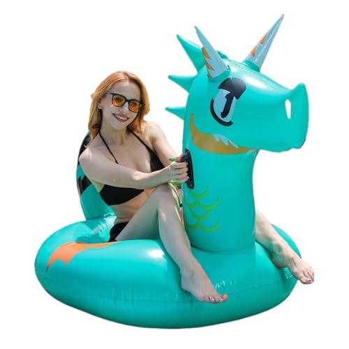Swim Floats Erwachsene - Dragon Swimmingpool Schlauchboote | Schwimmende Lounger Floß im Freien Spielzeug für Sommerspiele Lake River Beach Wasserspaß Party Dekorationen Swim Floats Erwachsene - Dragon Swimmingpool Schlauchboote | Schwimmende Lounger Floß im Freien Spielzeug für Sommerspiele Lake River Beach Wasserspaß Party Dekorationen von Generisch