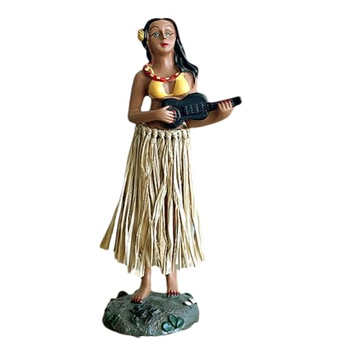 Swing Dance Hawaii-Puppe Figur - Wackelkopf Armaturenbrett Ornament | Inselmädchen Autozubehör, lebendige bewegliche Figur für Büro, Auto, -Display, Heimdekoration, Tropical Vibe Dancing Doll Swing Dance Hawaii-Puppe Figur - Wackelkopf Armaturenbrett Ornament | Inselmädchen Autozubehör, lebendige bewegliche Figur für Büro, Auto, -Display, Heimdekoration, Tropical Vibe Dancing Doll von Generisch