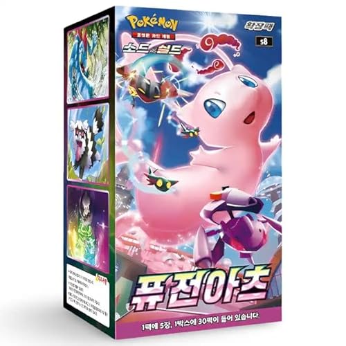 Sword & Shield Fusion Arts S8 Display, Koreanische Version, 30 Booster-Packs mit je 5 Karten Sword & Shield Fusion Arts S8 Display, Koreanische Version, 30 Booster-Packs mit je 5 Karten von Generisch