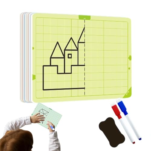Symmetrische Zeichenaktivität für Kinder – Kunst-Set mit löschbarem Gitter für Kinder – pädagogische Kunstaktivität, Spiel zum Konzentrationstraining mit Malerei Symmetrische Zeichenaktivität für Kinder – Kunst-Set mit löschbarem Gitter für Kinder – pädagogische Kunstaktivität, Spiel zum Konzentrationstraining mit Malerei von Generisch