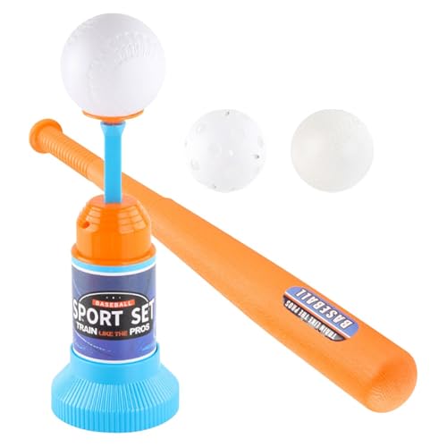 T-Shirts Ball-Set für Kinder,-Set für Kinder und Kleinkinder enthält 3 Bälle, Teesball Batting Tees - Verstellbare TeesBall Batting Tees, Baseball- und Toss-Spiel, Outdoor-Sport-Spielzeugspiele von Generisch