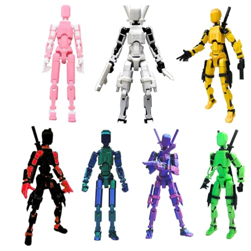 T13 Actionfigur Set - Vollständig montiert, 3D-gedrucktes Roboter-Modell 13 mit Gelenken, Sammlerstück für Schreibtischdekoration & Geschenke T13 Actionfigur Set - Vollständig montiert, 3D-gedrucktes Roboter-Modell 13 mit Gelenken, Sammlerstück für Schreibtischdekoration & Geschenke von Generisch