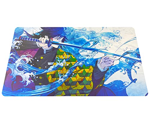 TCG Playmat (61 x 35 cm) Spielmatte für das Yu Gi Oh Kartenspiel | Giyu Tomioka (Without Field Zones) von Generisch