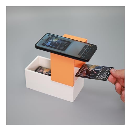 MTG Scan Box für TCG Sammelkarten - passend für ManaBox und Anderen Scan-Apps | Karten ScanBox (Orange) von Generisch