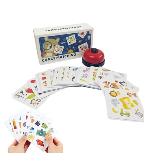 Tabletop Board Game | Tischpuzzle Kartenspiel | Interaktives Lernspiel Mit Signalglocke Für Familien Reisen Schule Kindergarten von Generisch