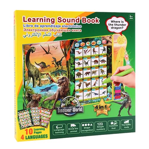 Talking Books für Kleinkinder - Portable Sound Books, interaktive Storybooks | Zweisprachige Soundbücher in spanischen, englischen, arabischen, russischen, musikalischen Lernspielzeugen Kinder über 2 Talking Books für Kleinkinder - Portable Sound Books, interaktive Storybooks | Zweisprachige Soundbücher in spanischen, englischen, arabischen, russischen, musikalischen Lernspielzeugen Kinder über 2 von Generisch