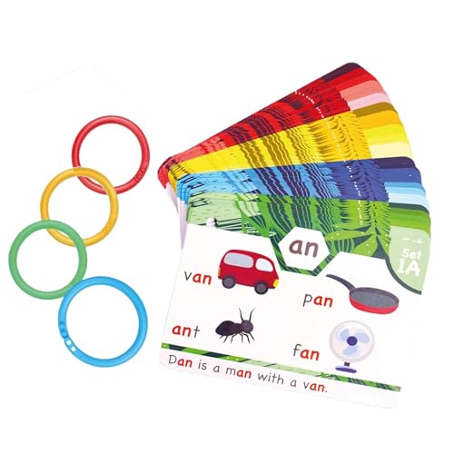 Talks Flash Cards - Einzigartiges -Lernen, erste Wörter Karten | Lernen Sie, Flash -Karten zu lesen, Lernmaschine mit britischem englischem, langem Vokal -Sound -Lernkarten, Bildungskarten f von Generisch