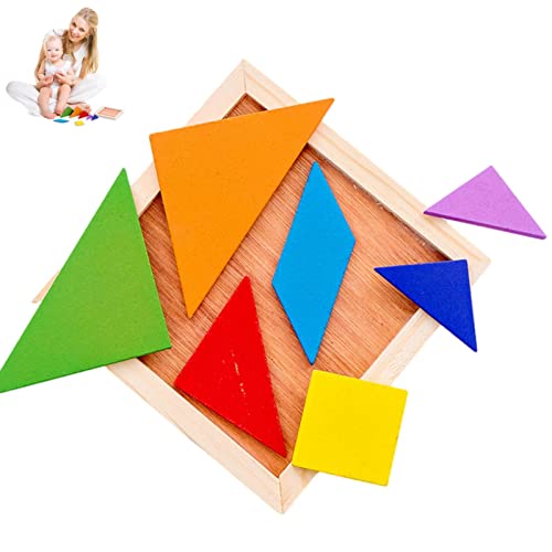Tangram Holzpuzzle - Klassenzimmer Pentomines Ball Puzzle | Blöcke von A Blocks für Holzmodelle Tangram - Bunte pädagogische Tangram für Kinder im Alter Tangram Holzpuzzle - Klassenzimmer Pentomines Ball Puzzle | Blöcke von A Blocks für Holzmodelle Tangram - Bunte pädagogische Tangram für Kinder im Alter von Generisch