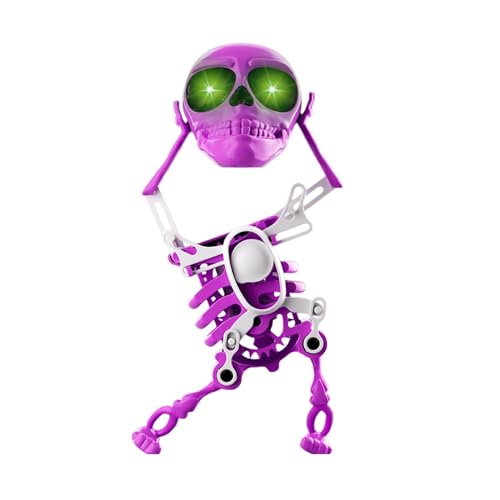 Tanzender Skelettmann, tanzendes Skelettspielzeug, kreatives Skelettspielzeug zum Aufziehen, Halloween-Ornamente, leuchtende Farben, Skelettuhrwerkspielzeug, Halloween-Skelettminiaturen für Halloween Tanzender Skelettmann, tanzendes Skelettspielzeug, kreatives Skelettspielzeug zum Aufziehen, Halloween-Ornamente, leuchtende Farben, Skelettuhrwerkspielzeug, Halloween-Skelettminiaturen für Halloween von Generisch