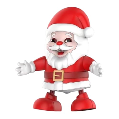 Tanzroboter Spielzeug | 20 cm Elektrischer Weihnachtsmann Spielzeug | Beleuchtete Festliche Spielpuppe | für Familie Tisch Feiertag Party Zuhause Event Festival Innenbereich Mädchen Junge Kinder Tanzroboter Spielzeug | 20 cm Elektrischer Weihnachtsmann Spielzeug | Beleuchtete Festliche Spielpuppe | für Familie Tisch Feiertag Party Zuhause Event Festival Innenbereich Mädchen Junge Kinder von Generisch
