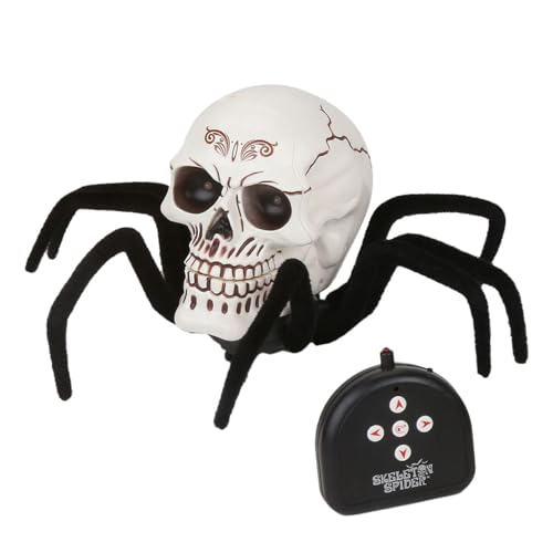 Tarantula Toy - Fernsimulationspinne, drahtloser Krabbelfitter | Spooky Horror Crawler mit Light Music Sound Motion Action für Kinder Party Streich Setup Mädchen Vergnügen Halloween Angstspielz von Generisch
