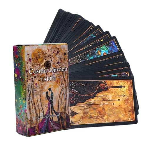 Tarot Cards - 78-Piece Divinatory Set Board Game for Party Home Club, Beginner-Friendly Design with Entertainment Playing, Oracle Deck for Board Play Fun, 4.06x2.44x1.18 Inches von Generisch