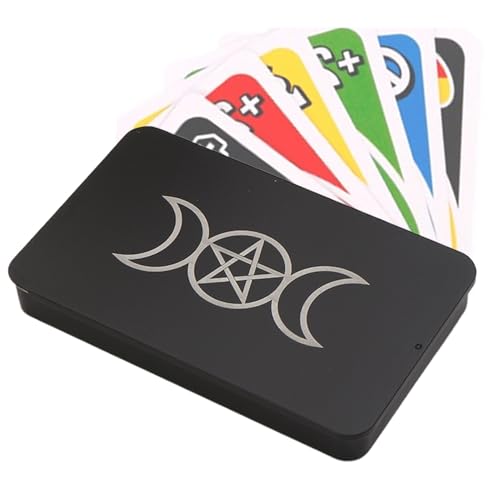 Tarot-Deck-Box, leichte Eisen-Tarot-Aufbewahrungsbox, 16 x 10 x 2 cm, stabiles Tischspiel-Zubehör für Reisen, Schule, drinnen, draußen, Familienfeiern und Picknick Tarot-Deck-Box, leichte Eisen-Tarot-Aufbewahrungsbox, 16 x 10 x 2 cm, stabiles Tischspiel-Zubehör für Reisen, Schule, drinnen, draußen, Familienfeiern und Picknick von Generisch