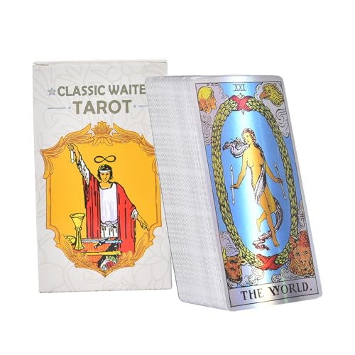 Tarotkarten-Deck, 78 Blatt, Wahrsagungskarten, Wahrsager-Spiel-Werkzeuge für Männer, Frauen, Jugendliche, , Zuhause, Unterhaltung von Generisch