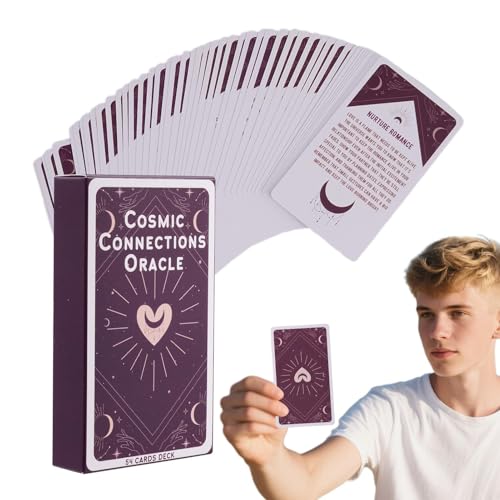 Tarotkarten - Kartenspiel Zur Wahrsagerei - Wahrsagespiel 54 Karten Tragbares Gesellschaftsspiel Für Reise Party Club von Generisch