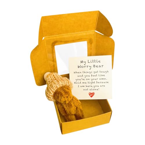 Taschenbär, Kleine Taschenbär-Umarmung, Gefüllter Kleiner Bär Taschenbär Dose, Flauschige MiniTeddybären für Valentinstag, Weihnachten, Geburtstag, Hochzeit, Abschlussfeier (Braun) von Generisch