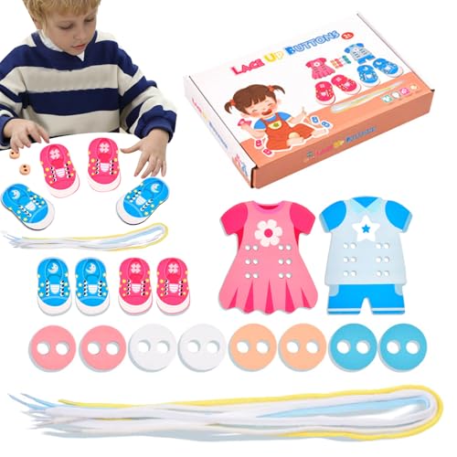 Taste Nähzeug - Motorspielzeug, Fadenaktivitätsspielzeug | Bildungshandwerk im Bildungsschule für Kleinkinder, Schnürknöpfe Kit für Handkoordination, Farbpassungsspielzeug, Reiseaktivität für das Taste Nähzeug - Motorspielzeug, Fadenaktivitätsspielzeug | Bildungshandwerk im Bildungsschule für Kleinkinder, Schnürknöpfe Kit für Handkoordination, Farbpassungsspielzeug, Reiseaktivität für das von Generisch