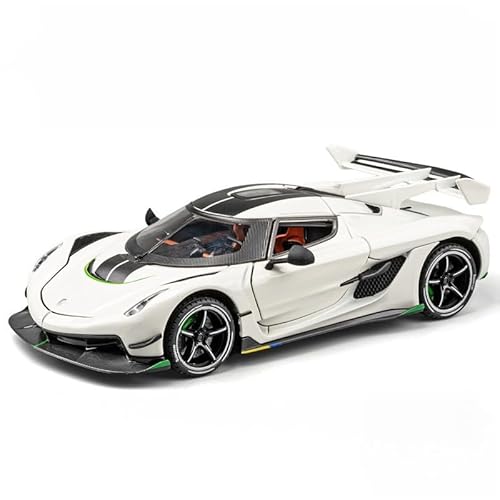 Tcherchi Gt Spirit Koenigsegg Jesko 2021 Modell Araba 1:24 Ölçekli Beyaz 001,Beleuchtungssystem,Türen zum Öffnen, 20.5 cm,DREI Farben erhältlich (Weiß Schwarz Orange) Tcherchi Gt Spirit Koenigsegg Jesko 2021 Modell Araba 1:24 Ölçekli Beyaz 001,Beleuchtungssystem,Türen zum Öffnen, 20.5 cm,DREI Farben erhältlich (Weiß Schwarz Orange) von Generisch